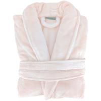 Peignoir col châle adulte DORIS micro fourrure taille L rose nacre