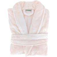 Peignoir col châle adulte DORIS micro fourrure taille M rose nacre