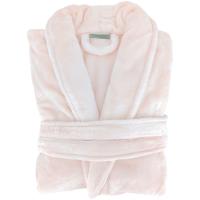 Peignoir col châle adulte DORIS micro fourrure taille S rose nacre