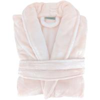 Peignoir col châle adulte DORIS micro fourrure taille XL rose nacre