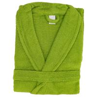 Peignoir col châle adulte ALPHA coton taille L vert pistache