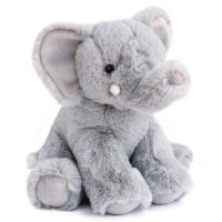 Peluche 25 cm polyester collection DANS LA SAVANE éléphant gris