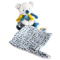 Peluche koala avec son doudou 15 cm collection YOCA LE KOALA bleu