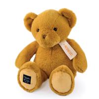 Peluche ours 40 cm polyester collection LE NOUNOURS jaune ocre