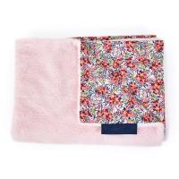 Plaid douceur 70x100 cm polyester collection BOH'AIME faon rose multicolore