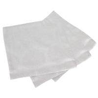 Lot de 3 serviettes de table 45x45 cm HÉLIOS Perle 100% coton + enduction acrylique