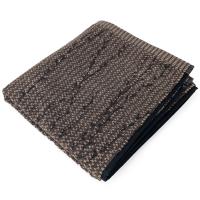 Serviette de toilette 50x100 cm pur coton collection OSAKA feuillage marron