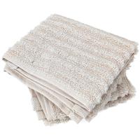 Lot de 2 serviettes invité uni 100% coton 33x50 cm SPECTRE beige