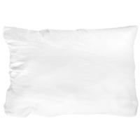 Taie d'oreiller 50x70 cm en double gaze de coton CASSIS Blanc