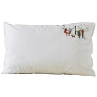 Taie d'oreiller 50x80 cm percale de coton CENTRAL PARK blanc Mascarpone