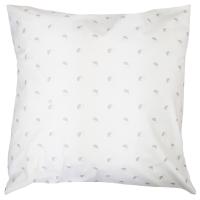 Taie d'oreiller 65x65 cm percale 100% coton ALEX gris Nuage