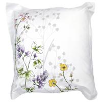 Taie d'oreiller 65x65 cm 100% coton FOLIFLORA Blanc