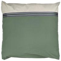 Taie d'oreiller 65x65 cm percale 100% coton NOA vert Kaki