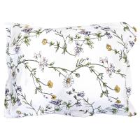 Taie d'oreiller 50x70 cm 100% coton FOLIFLORA Blanc