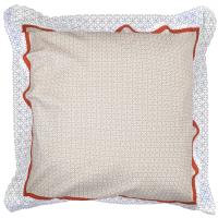 Taie d'oreiller 65x65 cm satin de coton WESLEY beige sisal