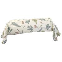 Taie de traversin 200x43 cm percale 100 % coton FÉÉRIE Blanc sauge