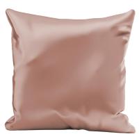 Taie d'oreiller microfibre réversible satin 60x60 cm collection HOSANA rose