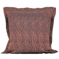 Taie d'oreiller 65x65 cm Satin de coton OPERA Marron foncé