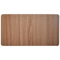 Tapis de bain ultra absorbant rectangulaire en polyester collection EPURE 60x110 cm motif bois marron