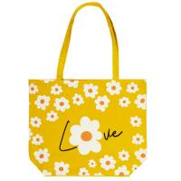 Tote Bag collection IBIZA 40x50 cm "Love" jaune