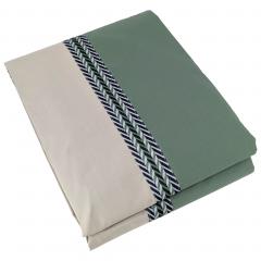 Housse de couette 280x240 cm percale 100% coton NOA vert Kaki