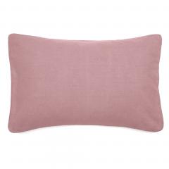 Housse de coussin 40x60 cm 50% lin et 50% coton collection OPERA DECO rose