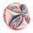 Balle sensorielle 15 cm polyester collection BOH'AIME faon rose multicolore