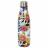 Bouteille isotherme en acier inoxydable  50cl TROPICS multicolore motif feuille