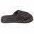 Chaussons taille S/M 100% coton motif feuillage OSAKA marron