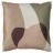 Coussin 40x40 cm imprimé et sherpa collection LYDIE marron et blanc