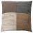 Coussin patchwork polyester 40x40 cm collection TIM nuances de marron