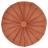 Coussin rond en polyester 40x40 cm collection INAYA rouge ocre