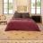 Couverture 100% laine 180x240 cm VOLNAY violet aubergine