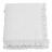 Couverture courtepointe en mousseline de coton 150x150 cm + 5 cm ELZA blanc neige