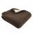 Couverture polaire luxe 240x260 cm 100% polyester 430 g/m2 NARVIK Marron Chocolat