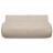 Couvre lit capitonné  en mousseline de coton 180x240 cm ANDROS beige ficelle