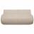 Couvre lit capitonné  en mousseline de coton 260x240 cm ANDROS beige ficelle