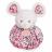 Doudou boule 25 cm polyester collection LES PETITS FUTÉS souris rose