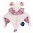 Doudou boule 25 cm polyester collection LES PETITS FUTÉS souris rose