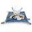 Doudou histoire 25 cm polyester collection LES PETITS FUTÉS ours bleu