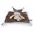 Doudou histoire 25 cm polyester collection LES PETITS FUTÉS ours marron