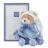 Doudou hochet 19 cm polyester collection PETIT CHOU ours bleu