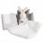 Doudou lapin 10 cm polyester collection J'AIME MON DOUDOU blanc