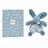 Doudou lapin 18 cm polyester collection LAPIN DOUDOU bleu