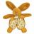 Doudou lapin 18 cm polyester collection LAPIN DOUDOU Marron ocre