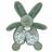 Doudou lapin 18 cm polyester collection LAPIN DOUDOU Vert sauge