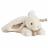 Doudou lapin 20 cm polyester collection LAPIN BONBON blanc/beige taupe