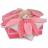 Doudou lapin 28 cm 100 % polyester collection COLLECTOR rose