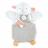 Doudou marionnette 25 cm polyester collection LES MARIONNETTES agneau gris