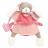 Doudou marionnette chien grand modèle 28 cm polyester collection TOOPI rose